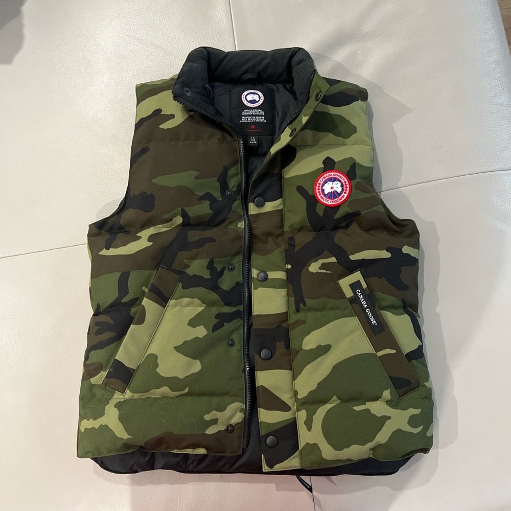 Camo Canada Goose vest
